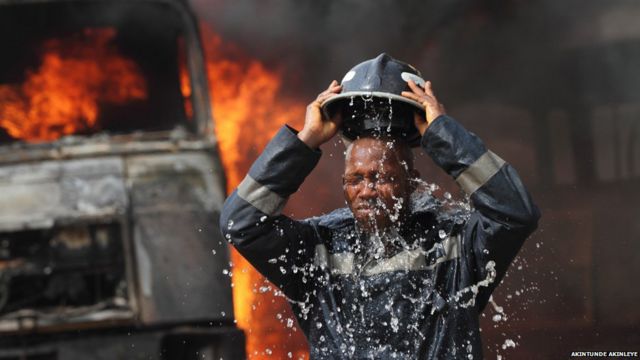 En Images Les Sapeurs Pompiers De Lagos c News Afrique