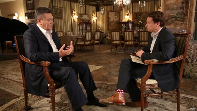 Виктор Янукович прервал молчание и дал первое интервью западному СМИ - Би-би-си