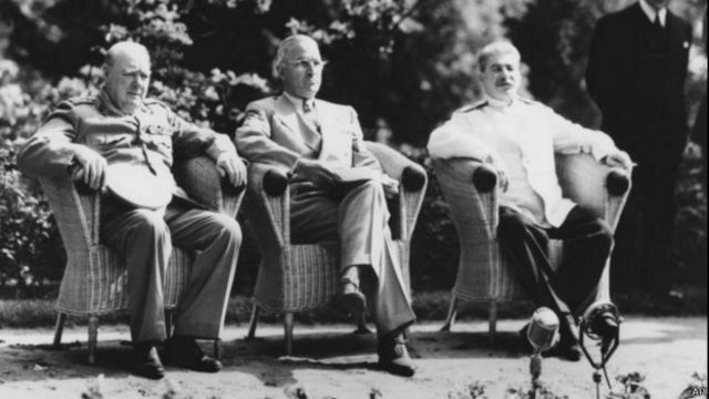 Churchill, Truman y Satalin