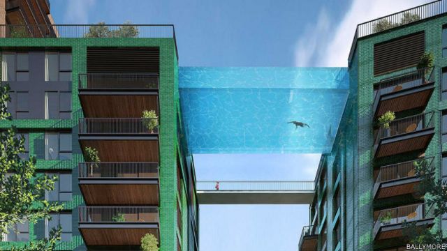 Berenang di kolam ini akan terasa seperti "mengambang di udara di pusat London"