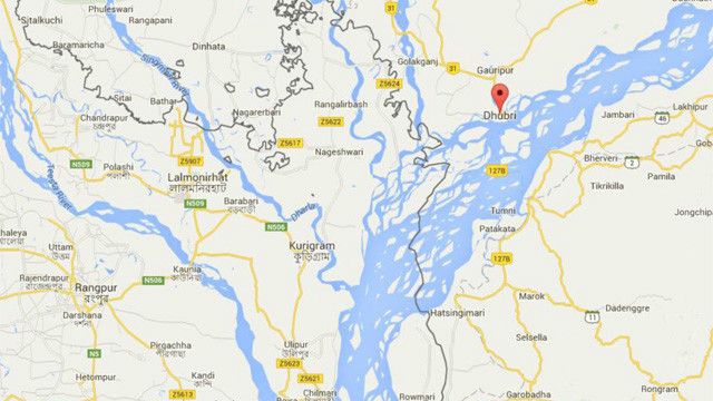 একপাশে ভারত অন্যপাশে বাংলাদেশর মাঝখানে ব্রম্মপুত্র