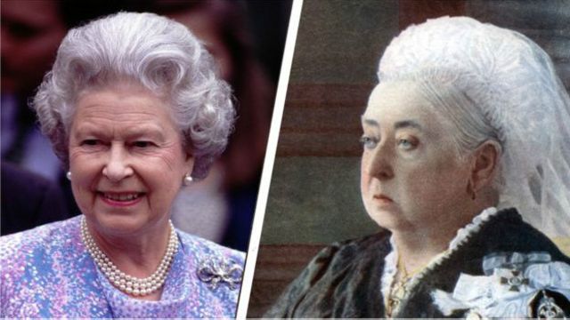 Елизавета II и королева Виктория