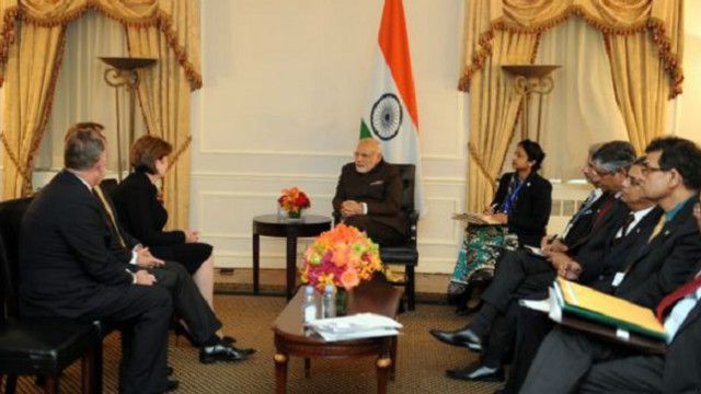 بھارتی وزیراعظم نریندر مودی امریکہ میں صنعت کاروں اور تاجروں سے ملاقاتیں کر رہے ہیں