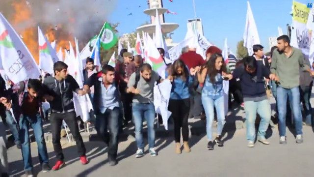 Момент, коли пролунав один із вибухів