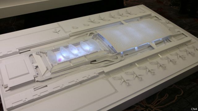 桃園機場第三航站模型
