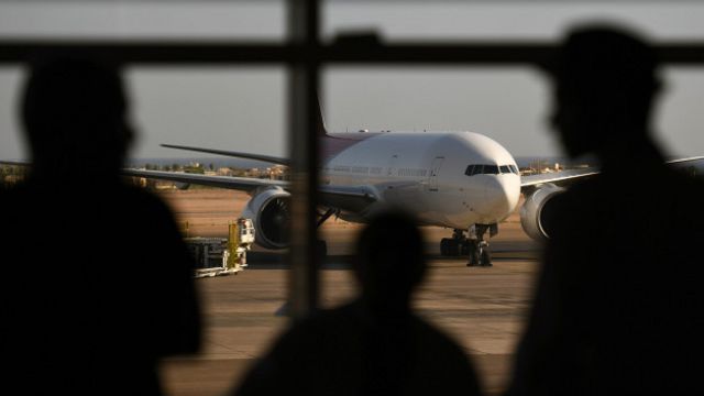 Российский самолёт на стоянке в аэропорту Шарм-эш-Шейха