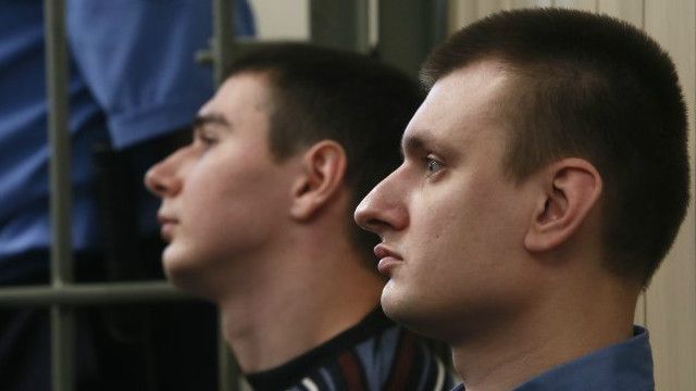 Сергій Зінченко та Павло Аброськін у залі суду