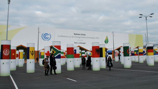 聯合國氣候大會會場外