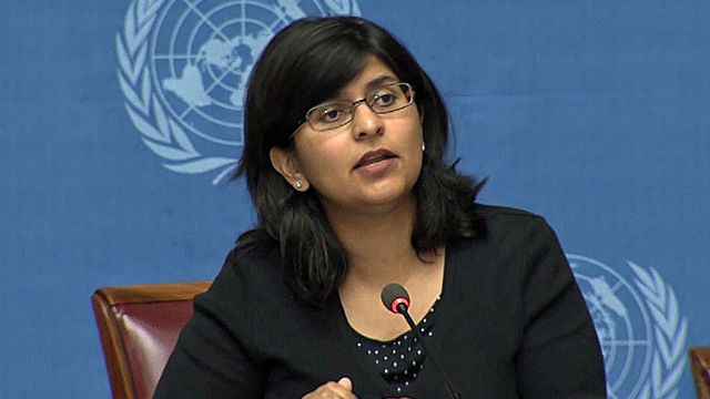 Ravina Shamdasani, người phát ngôn Văn phòng Cao ủy LHQ về Nhân quyền.