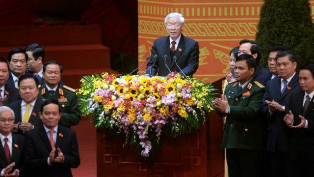 Ông Nguyễn Phú Trọng tái đắc cử chức Tổng bí thư Đảng CSVN ở Đại hội 12.