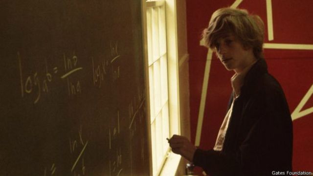 Bill Gates en la escuela