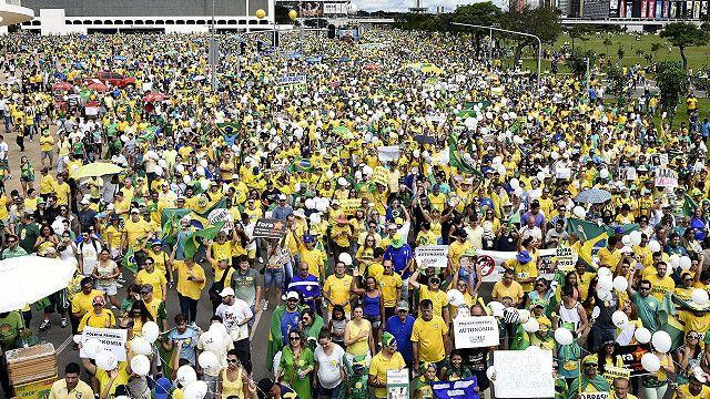 Mas De Un Millon De Personas Se Movilizaron En Brasil Contra Dilma Rousseff Bbc News Mundo