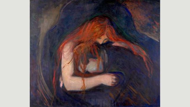 Munch, 'Vampir ve Madonna' da dahil olmak üzere en ünlü eserlerini Almanya'da yapmıştı.
