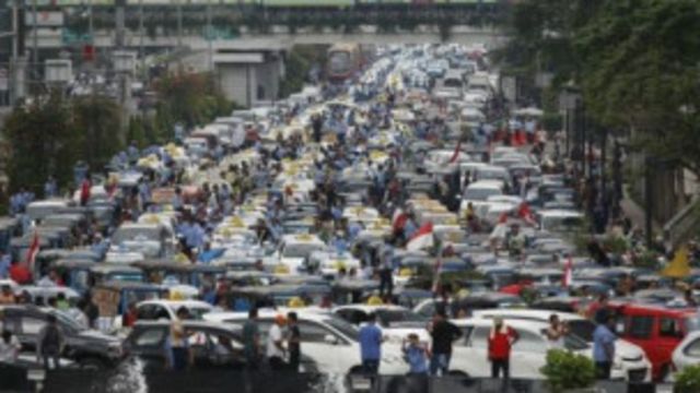 Traffic Jam in Indonesia