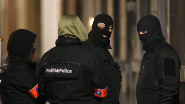 Полиция в Брюсселе
