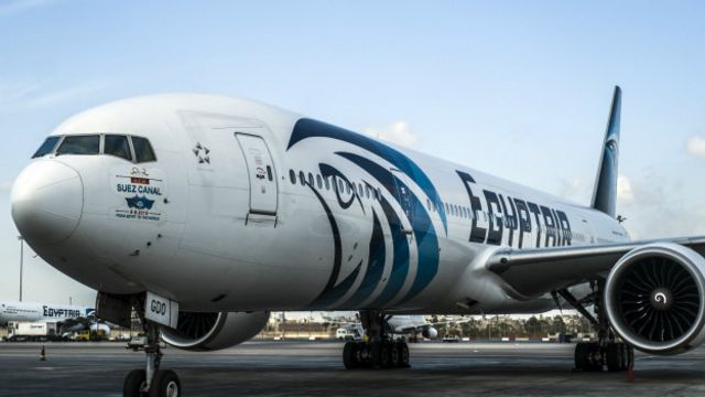 Pesawat milik maskapai EgyptAir.