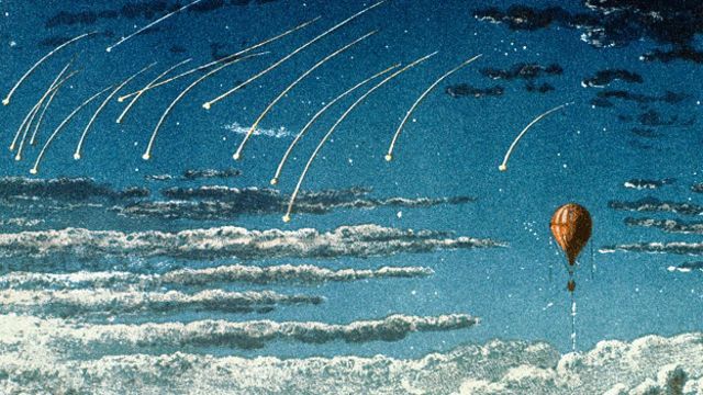 Глейшера продолжали вдохновлять полеты воздухоплавателей из континентальной части Европы - некоторые из них поднялись над облаками и наблюдали метеорный поток Леониды