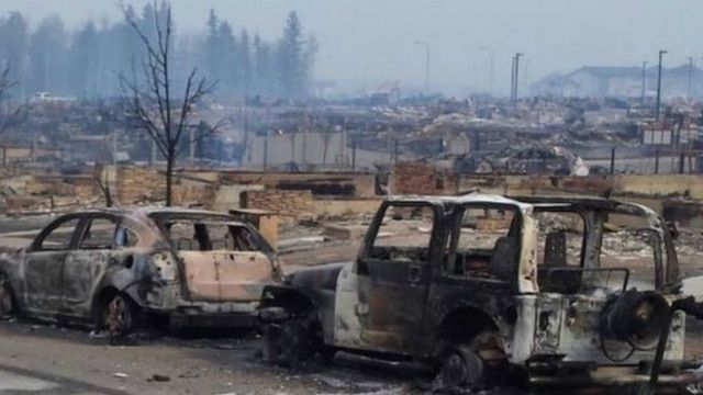 El incendio que destruyó Fort McMurray, la ciudad que prosperó por las