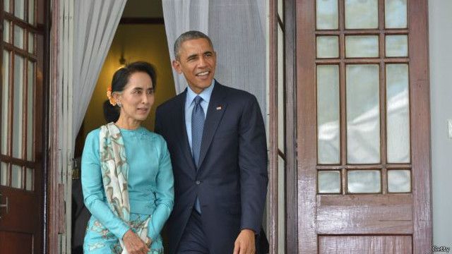 奧巴馬政府仍試圖繼續保持壓力，促使緬甸繼續推進民主進程。