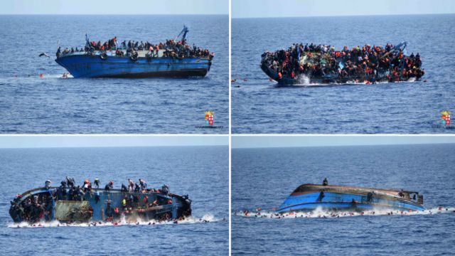 El dramático hundimiento de un barco lleno de inmigrantes en el Mediterráneo - BBC News Mundo