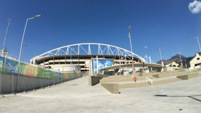 阿維蘭熱奧林匹克體育場，里約奧運田徑賽事的舉辦場地。