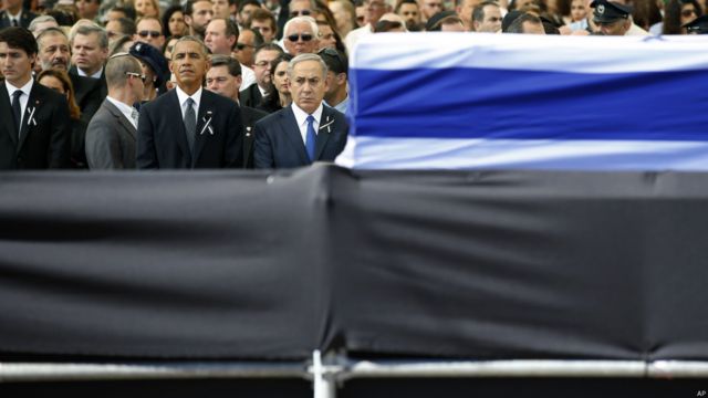 包括美國總統、加拿大總理特魯多在內的多國領導人都參加了吊唁儀式。
