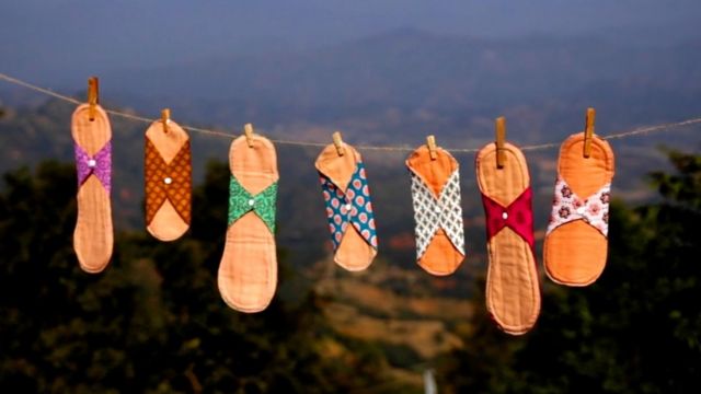 尼泊爾山區婦女製作的布衛生巾