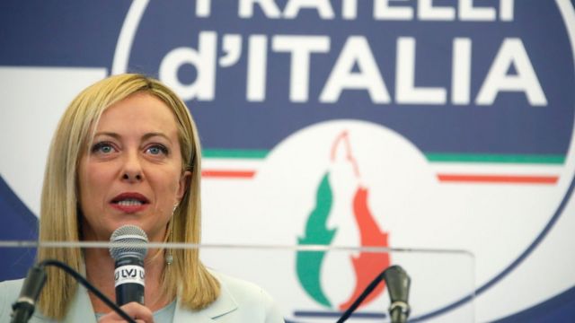 Imagen de Giorgia Meloni, líder del partido ultra Hermanos de Italia