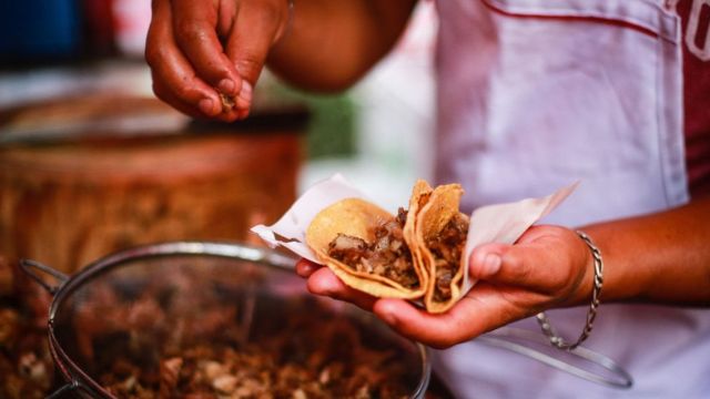 Tacos en México.