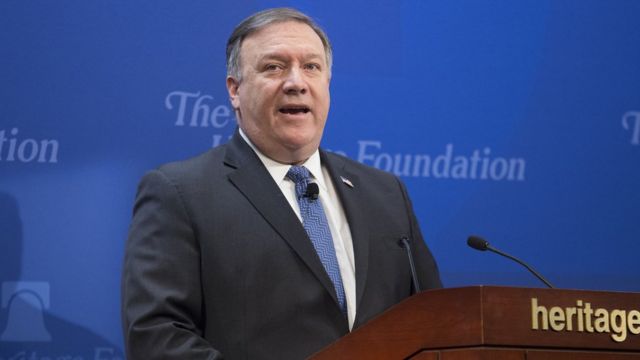 Госсекретарь США Майк Помпео