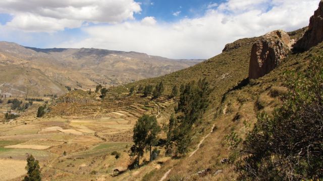 Ruinas en el Valle del Colca, Perú. (Foto: David Rodríguez Sotomayor/Proyecto Bioarqueológico Coporaque)