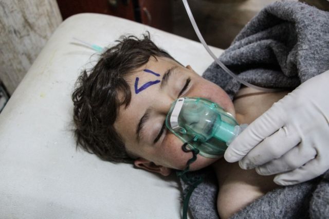 Numerosos niños tuvieron que ser atendidos tras el ataque.