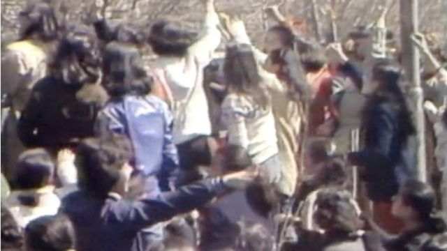 Manifestación en Teherán el 8 de marzo de 1979.