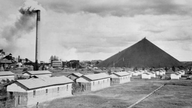 Une mine d'or exploitée par les Belges dans le Katanga