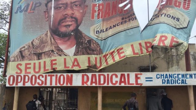 Ofishin 'yan adawa da aka kona a Kinshasa