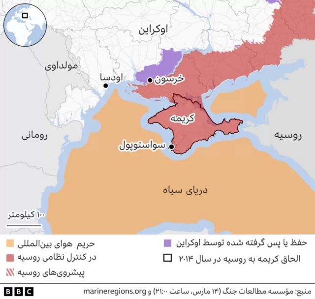 نقشه سقوط پهپاد آمریکایی