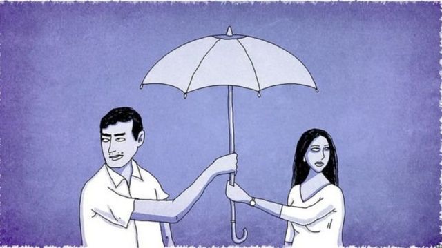 स्त्री आणि पुरुषाचं चित्र