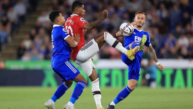 Man United vs Leicester City highlight: Rashford, Sancho as Manchester United near table-toppers for Premier League - BBC News Pidgin