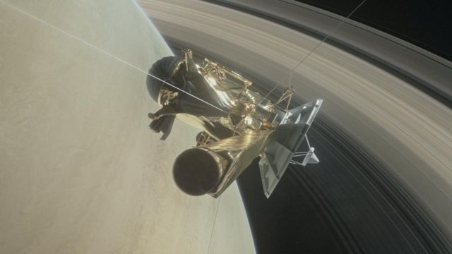Pesawat ruang angkasa  Cassini  penjelajahan terakhir untuk 
