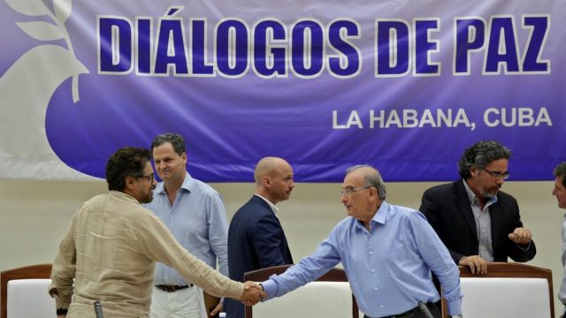 Grupos negociadores del gobierno colombiano y las FARC en La Habana, Cuba