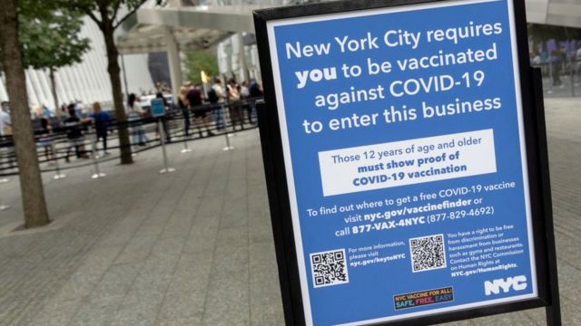 Coronavirus: los miles de trabajadores de la salud de Nueva York dispuestos  a perder su empleo para no vacunarse - BBC News Mundo