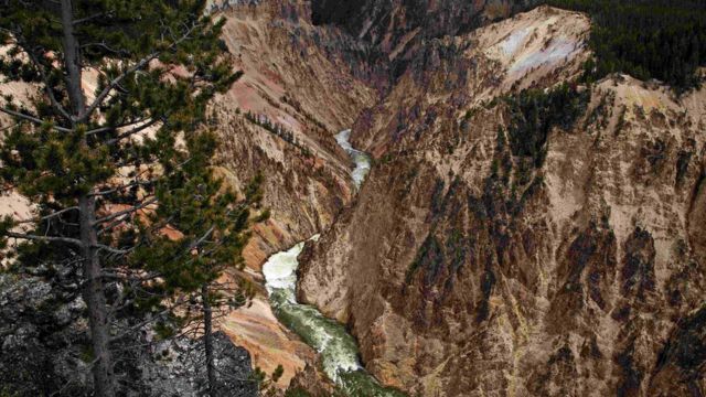 The Grand Canyon of the Yellowstone River in Yellowstone National Park, Wyoming