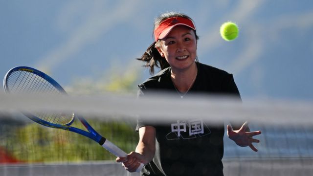 Peng Shuai participates in the competition in Lhasa, Tibet (Xinhua News Agency photo 20/9/2020)
