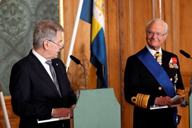 Finlandiya Cumhurbaşkanı Sauli Niinisto ve İsveç Kralı Carl Gustaf bugün Stockholm'de bir araya geldi