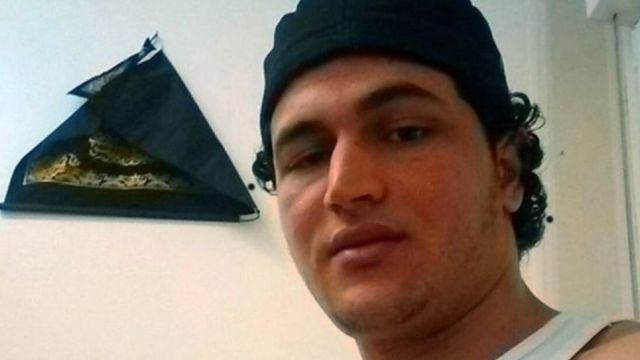 Image d'archives de Anis Amri, un Tunisien de 23 ans, suspect de l'attentat du 19 décembre à Berlin