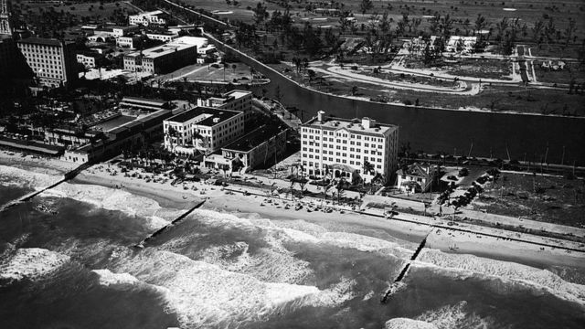 Imagen de Miami Beach en la década de 1930.