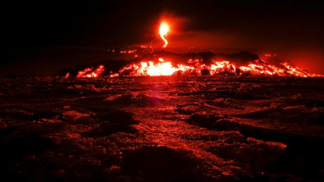 Italy's Mount Etna, Europe's tallest and most active volcano, spewed lava as it erupted on the southern island of Sicily, Italy on 28 February 2017.