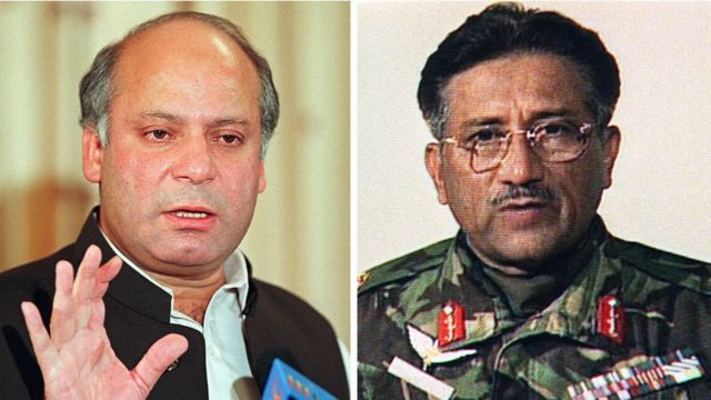 پرویز مشرف، نواز شریف