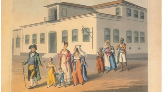 Vistas e costumes do Rio de Janeiro - aquarela de Sir Henry Chamberlain