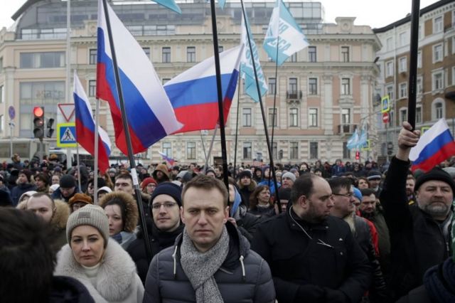 Muhalif siyasetçi Alexei Navalny de yürüyüşe katılan isimlerdendi.